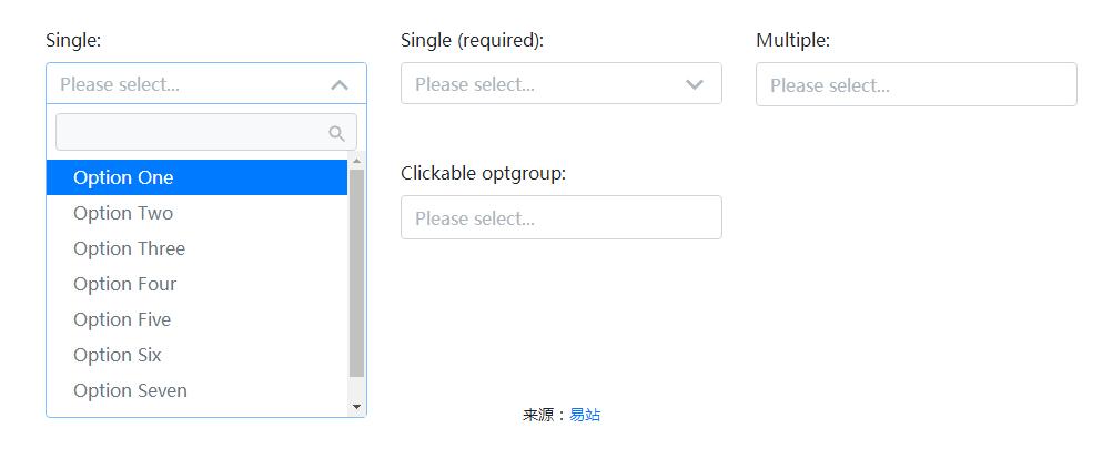 select下拉框单选和多选-jQuery插件-易站站长网