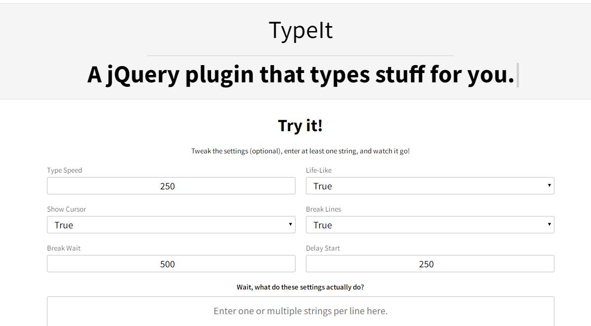 jQuery插件-html5自定义打字特效源码插件typeit.js-易站站长网