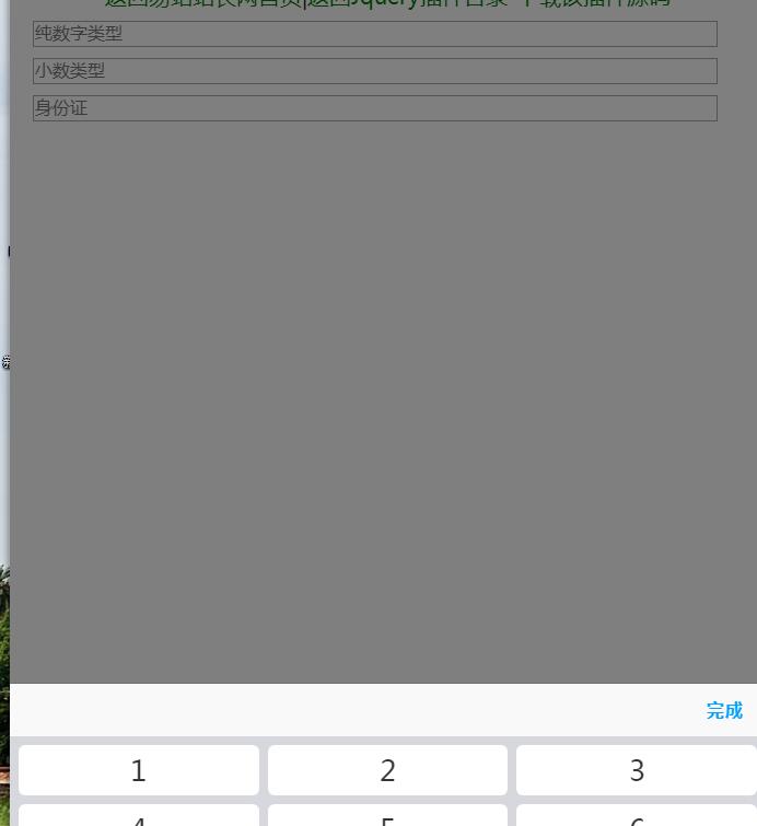 jQuery插件-手机移动端点击弹出数字键盘输入代码-易站站长网