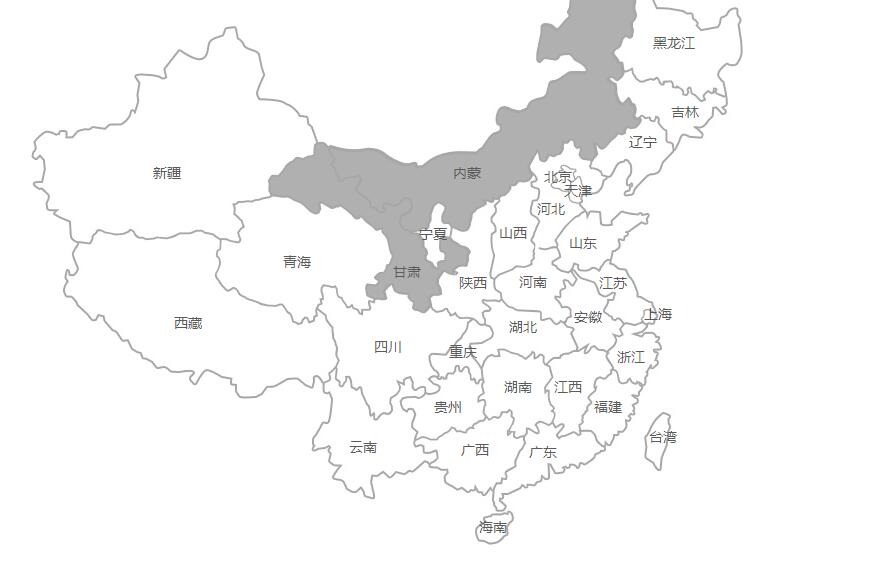 黑白风格中国各个省份地图分部-jQuery插件源码-易站站长网
