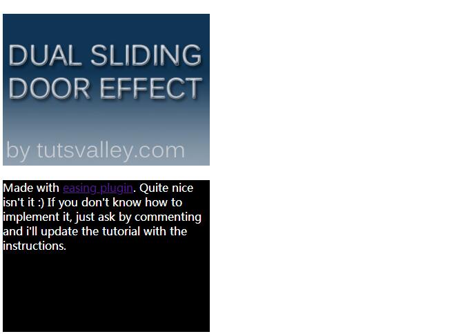 jquery图像拉门效果源码显文字-易站站长网