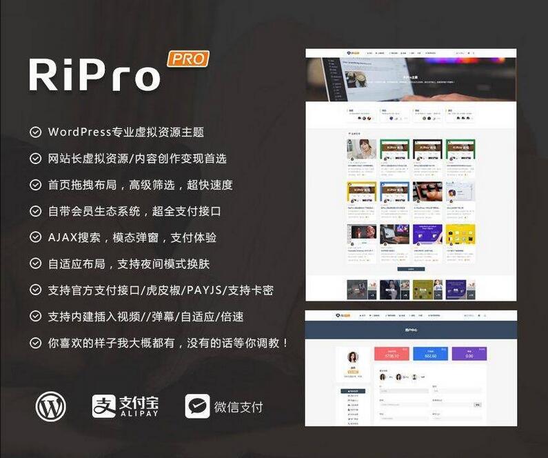 日主题ripro8.7破解版 无授权-易站站长网