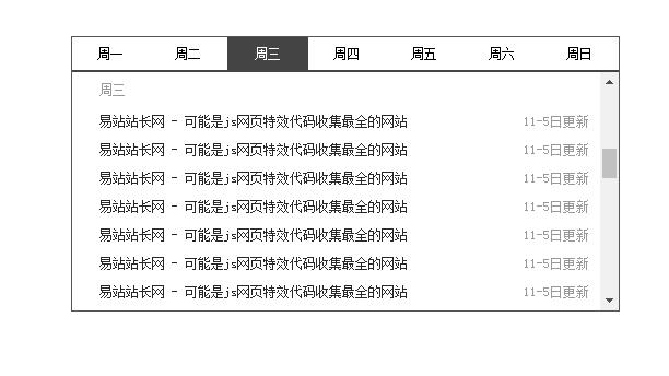 定位方式实现的jQuery tab标签切换效果源码-易站站长网