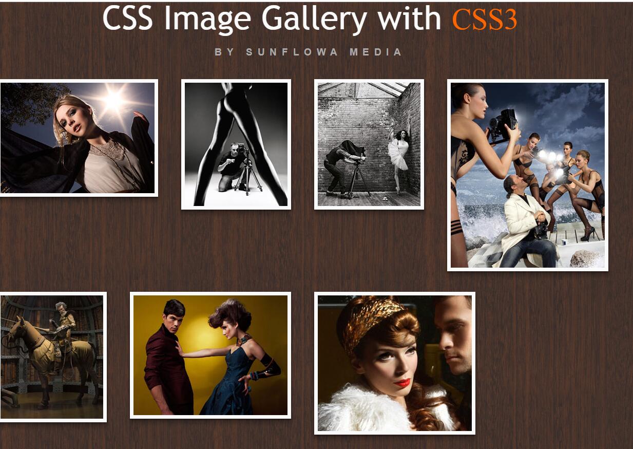一个CSS3画廊相册代码-易站站长网