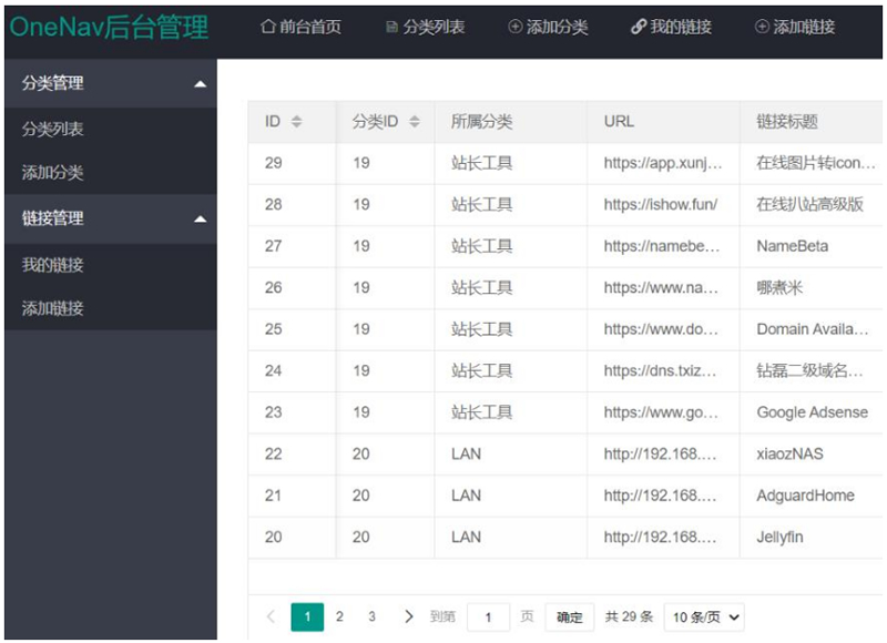 PHP+SQLite3简约网址导航书签管理器网站源码-易站站长网